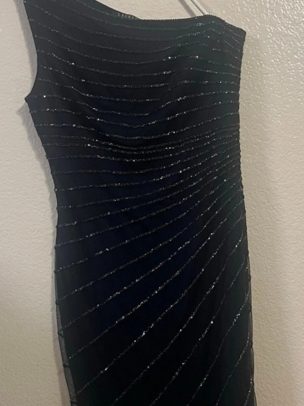 Lauren Ralph Lauren Embellished Mini Dress in Black Size 8 breaded 75